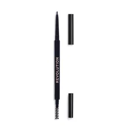 Makeup Revolution Precise Brow Crayon à sourcils et brosse 2-en-1 Ebony